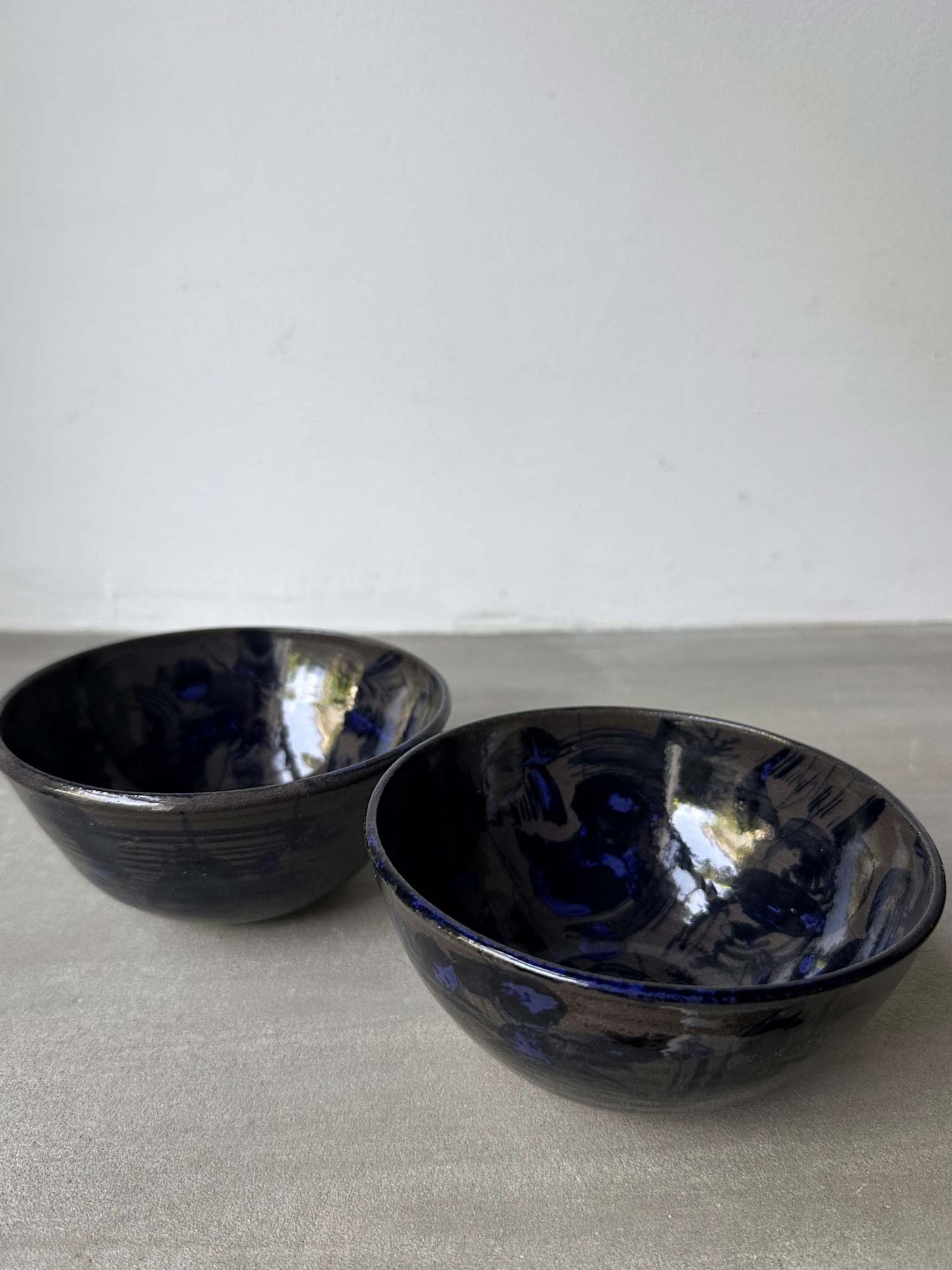 2 Blue Blues Bowls