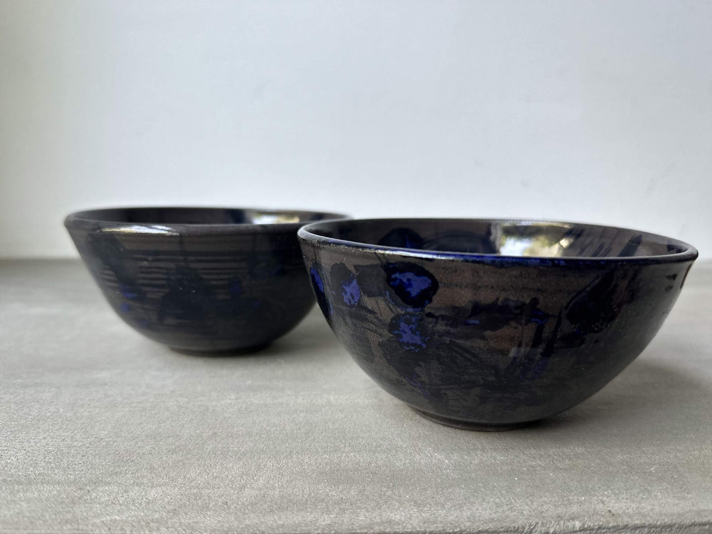 2 Blue Blues Bowls