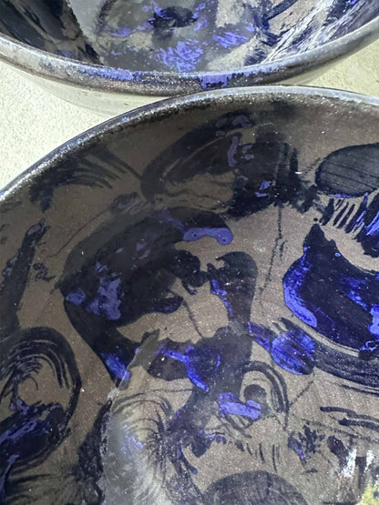 2 Blue Blues Bowls