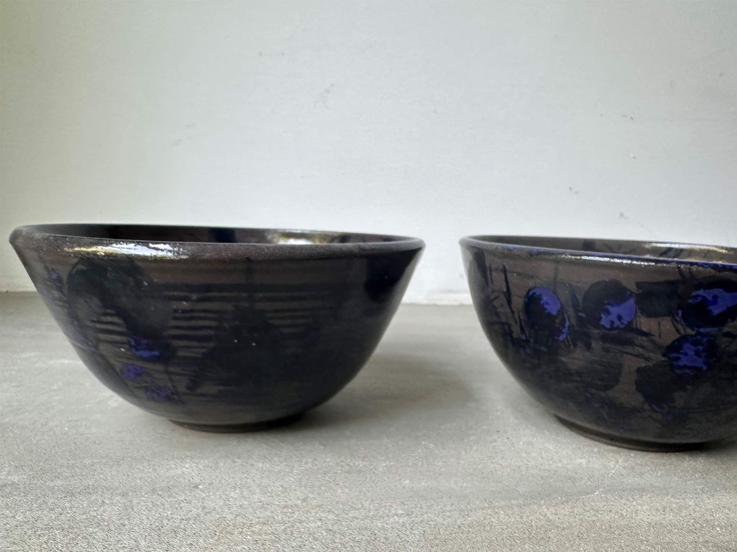 2 Blue Blues Bowls