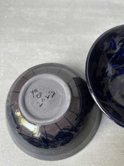 2 Blue Blues Bowls