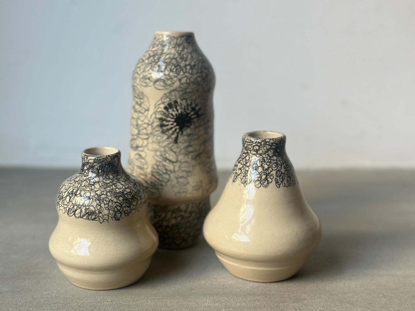 Entangled Vase Trio